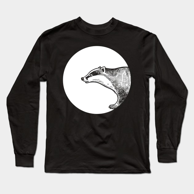 Badger Long Sleeve T-Shirt by Johnny_Sk3tch